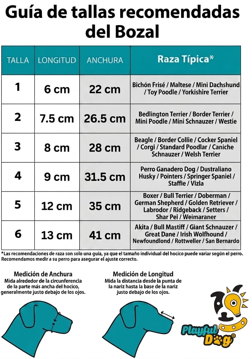 Bozal Para Perro En Caucho